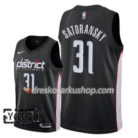 Dječji NBA Dres Washington Wizards Tomas Satoransky 31 Nike 2018-19 City Edition Crna Swingman